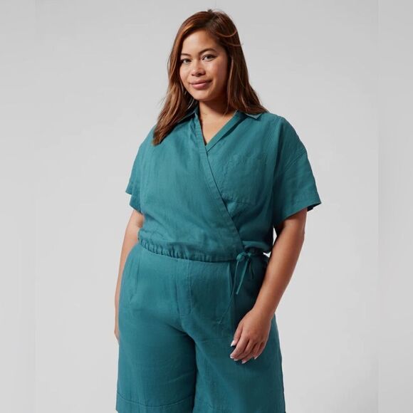 Athleta Playa Linen Tie Top - Picture 4 of 16